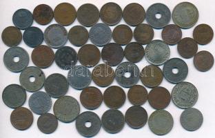 Vegyes: 48db-os fillér tétel a Pengő pénzrendszer időszakából, 1926-1944 közötti kiadások T:2-3 pati...