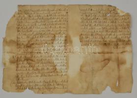 1640 Magyar nyelvű záloglevél, szélein sérült, egy helyütt javítással, foltos, 4 p