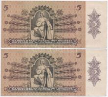 1939. 5P (2x) egyugrásos sorszámkövetők T:I-,II