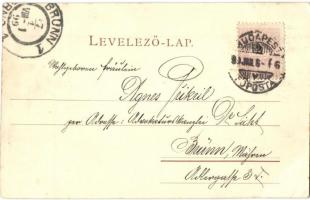 1899 Budapest V. Szervita templom, Schmidt Edgar kiadása (EB)