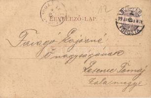 1899 Budapest I. Szent György tér, M. kir. Honvédelmi Minisztérium, Schmidt Edgar kiadása (EK)