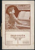 cca 1910 Thék Endre Zongoragyára árjegyzék, 24 p.