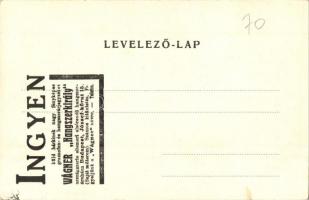 Budapest XVII. Rákoskeresztúr, Keresztúr-Nyaraló vasútállomás, Drobnits villa. Hátoldalon Wágner han...