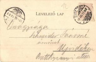 1899 Budapest V. Erzsébet tér, Kioszk, Károlyi György kiadása (EK)