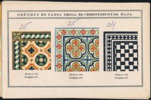 cca 1900 Grünhut és Társa Tégla- és Cementárugyár termékismertető prospektusa, 15x24 cm