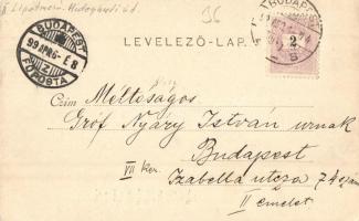 1899 Budapest II. Lipótmező, Hidegkúti út, Cs. és kir. gyalogsági hadapród iskola, intézeti épület a...