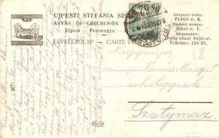 Budapest IV. Újpesti Stefánia Szövetség az Anyák és Csecsemők védelmére, orvosi rendelő, napközi ott...