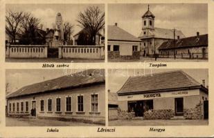 Lőrinczi katonai emlékművel