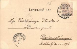 1899 Budapest II. Szent Lukács fürdő, Károlyi György kiadása (EK)