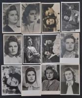 Karády Katalin (1910-1990) színésznőt ábrázoló fotólapok, Filmbolt fotók, 21 db, 14x9 cm