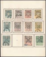 Ausztria 1888 Sorozat 1 hiánnyal 2 albumlapon (16.000)