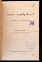Horovitz Ede: A járási segélyalapok Boszniában és Hercegovinában. 1892, bosznia-hercegovinai országos kormány kiadása. Félvászon kötés, festett lapszélek, kissé kopottas állapotban.