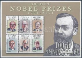 2002 100 éves a Nobel-díj kisívsor+blokksor HUNGARIKA (Oláh György vegyész) Mi 3373-3390+424-428