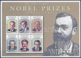 2002 100 éves a Nobel-díj kisívsor+blokksor HUNGARIKA (Oláh György vegyész) Mi 3373-3390+424-428