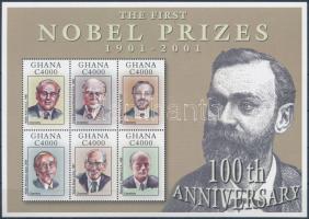 100 éves a Nobel-díj kisívsor+blokksor HUNGARIKA (Oláh György vegyész) Centenary of Nobel Peace Priz...