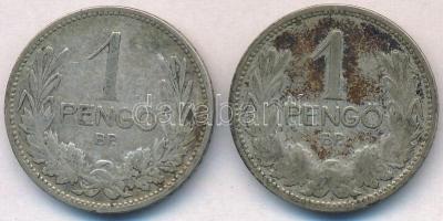 1926-1927. 1P Ag (2x) T:2-,3 patina  Adamo P6