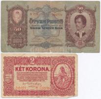 1920. 2K csillagos sorszám + 1932. 50P + 1945. 1000P (2x) mindkettő betűhibás "MNB" bélyeg...