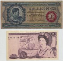 5db-os vegyes fantázia bankjegy tétel, közte 10$ "Sinkovits - Az örökös", 1922. "Ezer...