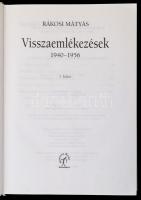 Rákosi Mátyás: Visszaemlékezések 1940-1956. I-II. kötet. Bp., 1997, Napvilág Kiadó. Kiadói kartonált...