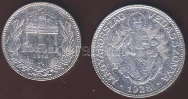 1916. 1K Ag T:2/3+ + 1938. 2P Ag T:3+