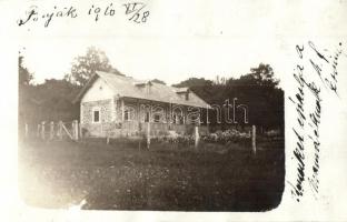 1910 Buják, lakóház, vadászlak, photo