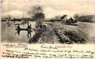 Debrecen, Csolnakázó tó, Kiss Ferencz felvétele, Pongrácz Géza kiadása (EK)