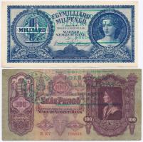 1930. 100P + 1946. 100.000.000P + 10.000MP + 1.000.000MP + 1.000.000.000MP mindegyik "Forradalm...