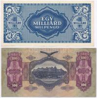 1930. 100P + 1946. 100.000.000P + 10.000MP + 1.000.000MP + 1.000.000.000MP mindegyik "Forradalm...