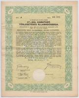 Budapest 1942. "A Magyar Királyság 3%-kal Kamatozó Törlesztéses Államadóssága" kötvénye 25...
