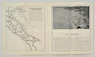 cca 1930 Az Adria magyar nyelvű idegenforgalmi füzet képekkel. Jó állapotban