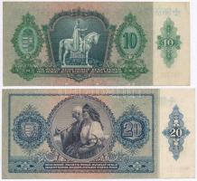 1930. 100P + 1932. 50P + 1936. 10P + 1941. 20P mindegyik hamis nyilaskeresztes "ÉRVÉNYESÍTVE&qu...