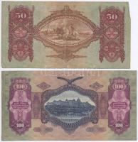 1930. 100P + 1932. 50P + 1936. 10P + 1941. 20P mindegyik hamis nyilaskeresztes "ÉRVÉNYESÍTVE&qu...