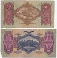 1930. 100P + 1932. 50P + 1936. 10P + 1941. 20P mindegyik hamis nyilaskeresztes "Városi Pártveze...