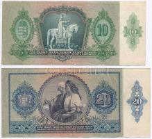 1930. 100P + 1932. 50P + 1936. 10P + 1941. 20P mindegyik hamis nyilaskeresztes "Parancsnokság M...