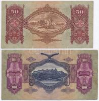 1930. 100P + 1932. 50P + 1936. 10P + 1941. 20P mindegyik hamis nyilaskeresztes "Parancsnokság M...