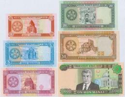 Türkmenisztán DN (1993) 1M + 5M + 10M + 1995. 20M + 50M + 2005. 10.000M T:I,I-
Turkmenistan ND (199...
