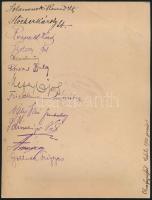 1919 Olasz fogságba esett magyar katonák csoportja Cefala, hátoldalon a katonák aláírásával / Hungar...