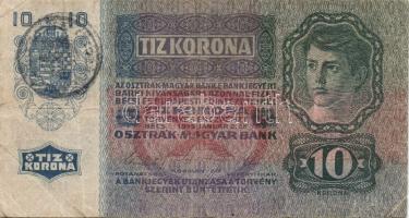 1913-1915. 10K (2x) román ellenbélyegzővel + 20K 2klf román + szerb ellenbélyegzővel + 50K román &qu...