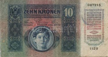 1913-1915. 10K (2x) román ellenbélyegzővel + 20K 2klf román + szerb ellenbélyegzővel + 50K román &qu...