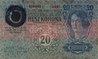 1913-1915. 10K (2x) román ellenbélyegzővel + 20K 2klf román + szerb ellenbélyegzővel + 50K román &qu...