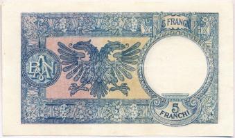 Albánia / Olasz megszállás 1939. 5Fr T:III kis szakadás
Albania / Italian occupation 1939. 5 Franga...