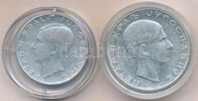 Jugoszlávia 1938. 20D Ag "II. Péter" + 50D Ag "II. Péter" T:2,2- ü., ph.
Yugosl...