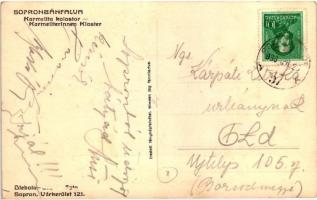 Bánfalva, Sopronbánfalva; Karmelita kolostor, Stein Adolf üzlete, Schicht szarvas szappan reklám a f...