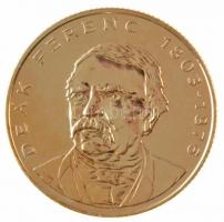 1994. 200Ft Ag "Deák" aranyozott forgalmi érme T:2