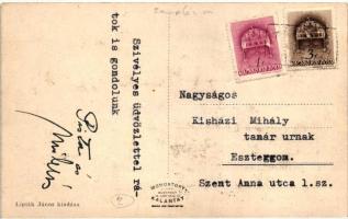 Tállya, Római katolikus elemi iskola, Hősi emlék, Lipták János kiadása (EK)