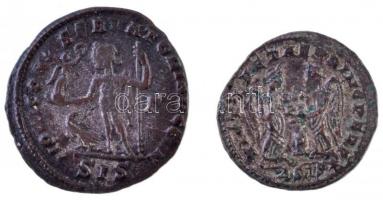 Római Birodalom / Siscia / I. Licinius 313. AE Follis ezüstözés nyomaival (2,87g) + 319-320. AE Foll...