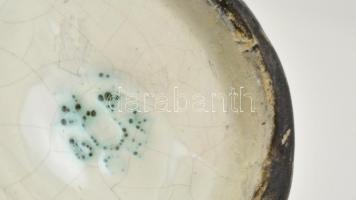 Iparművészeti Vállaltos Gorka halas kiöntő, mázas kerámia, jelzett, hibátlan, m: 20 cm