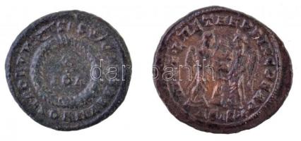 Római Birodalom / Siscia / Crispus 319-320. AE Follis (2,84g) + 321-324. AE Follis (2,94g) T:2,2-
R...