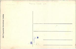 Görgényszentimre, Gurghiu; Erdőőri szakiskola, főbejárat, Fogyasztási szövetkezet kiadása / Forest g...