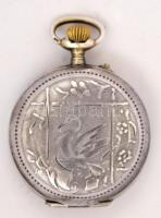 cca 1910 Kisméretű, női, úgynevezett "apáca" zsebóra. Ezüst tokkal, hibátlan számlappal. H...